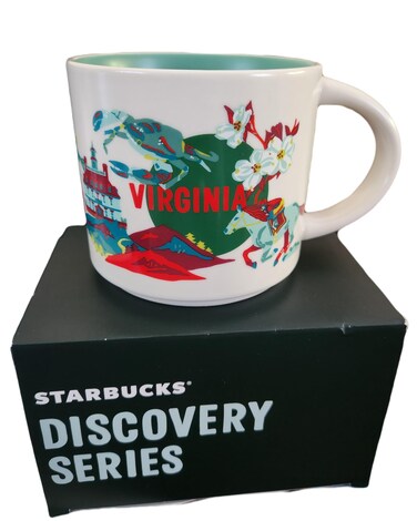Starbucks Discovery Series Virginia Ceramic Coffee Mug 14oz with Gift Box