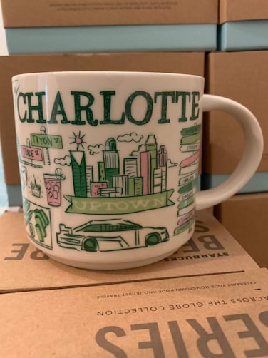 Starbucks Charlotte North Carolina Mug Been There Series Across the Globe Collection