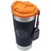 Klein Tools 55580 Stainless Steel Tumbler with Flip-Top Lid, Insulated 20 Oz. Tradesman's Double Wall Vacuum Mug, Slip-resistant Sleeve