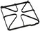 GE Part Number WB31K10026 GRATE-HAIRPIN (BLACK)