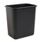 United Solutions 7 Gallon / 28 Quart Efficient Trash Wastebasket, Fits Under Desk, Small, Narrow Spaces in Commercial, Kitchen, Home Office, Dorm, Easy to Clean, Black (Pack of 1)