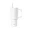 Simple Modern 30 oz Tumbler with Handle and Straw Lid   Insulated Cup Reusable Stainless Steel Water Bottle Travel Mug Cupholder Friendly   Gifts for Women Men Him Her   Trek Collection   Winter White