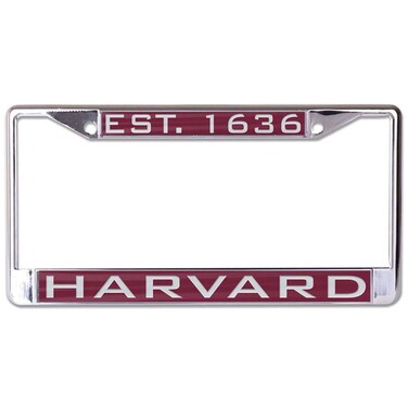 WinCraft Harvard College L375046 Inlaid Metal LIC Plate Frame