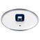 NutriChef 5 Quart Casserole-See-Through Tempered Glass Lids, Works with Model: NCCWSTKBUL (Blue), One Size