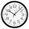 Universal UNV11641 13.5 in. Round Wall Clock - Black Case