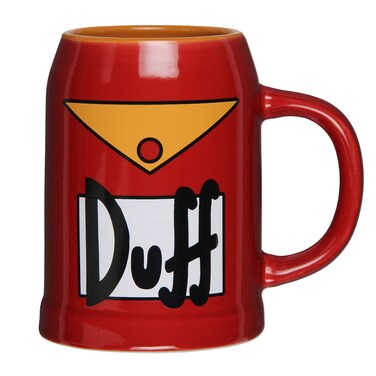 Seven Times Six The Simpsons Duff Beer Mug Stein 24 Oz Ceramic Cup