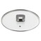 NutriChef 3.7 Quart Sautepan Pot-See-Through Tempered Glass Lids, Works with Model: NCCWSTKGRY (Gray), One Size