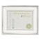 Universal 76854 Plastic Document Frame w/Mat, 11 x 14 &amp; 8 1/2 x 11 Inserts, Metallic Silver