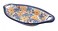 Blue Rose Polish Pottery Butterfly Bread Tray with Handles