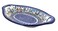 Blue Rose Polish Pottery Garden of Eden Bread Tray with Handles