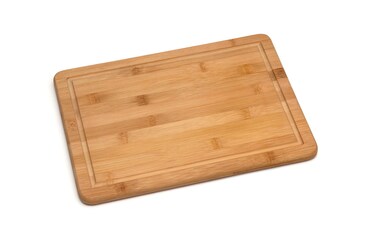 Lipper International Bamboo Wood Kitchen Cutting and Serving Board with Non-Slip Cork Backing, Medium, 13-3/4" x 9-3/4" x 5/8