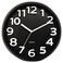 Universal Round Wall Clock, Black, 13 (10454)