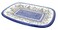 Blue Rose Polish Pottery Garden of Eden Large Rectangular Serving Platter