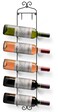 Sorbus Wine Rack Wall Mounted - Display Wine Bottles, Champagne, Towels in Metal Wall Mount Wine Rack - 6 Level Wall Wine Rack Towel Holder for Organizing Kitchens, Dining Room, Home Bar, Bath Towels