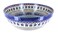 Blue Rose Polish Pottery Aztec Flower Medium Serving Bowl