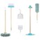 Adora Play Musical Cleaning Set with Broom, Duster, Dustpan, Small Broom/Brush, Sweeper, Two Removable Microfiber Accessories and Stand, Birthday Gift for Ages 3+