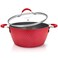 NutriChef Durable Non-Stick Dutch Oven Pot - High-Qualified Kitchen Cookware with See-Through Tempered Glass Lids, 3.6 Quarts, Works with Model: NCCW11RDD, One size, Red - NutriChef PRTNCCW11RDDDOP