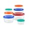 Pyrex 14-Pc Glass Food Storage Set - 7, 4, 2 &amp; 1-Cup Round Containers with Lids - BPA-Free, Dishwasher &amp; Microwave Safe