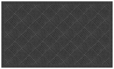 Apache Mills Crosshatch Doormat, 3-Feet X 5-Feet, Charcoal