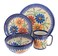 Polish Pottery Autumn Burst 16 Piece Dinnerware Set