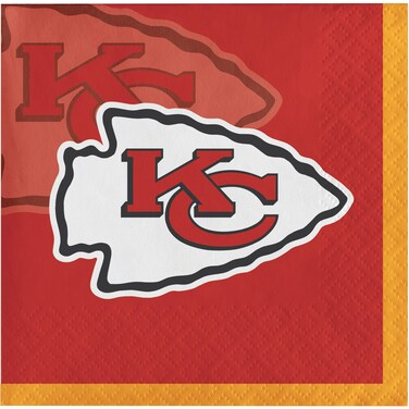 Trendware Kansas City Chiefs Beverage Napkins, 48 ct
