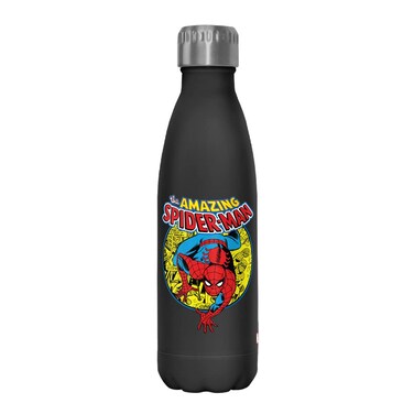 Marvel Urban_Hero 17 oz Stainless Steel Water Bottle, 17 Ounce, Multicolored