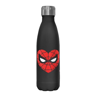 Marvel Spidey Heartbreaker 17 oz Stainless Steel Water Bottle, 17 Ounce, Multicolored