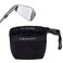 Club Scrub Pro Golf Club and Golf Ball Cleaning Bag, Waterproof Clean Face Technology Liner, Perfectly Dry Microfiber Exterior, Detachable Clip, Machine Washable, Cleans Club Grooves, Black Pro