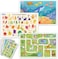 KIDDYKORNERZ 40 Pack Waterproof Disposable Placemats for Baby, Place mats for Kids, Toddler - Kids Placemats for Dining Table Tyke, Restaurants, and Travel (Aquarium, Alphabet and Zoo Theme)