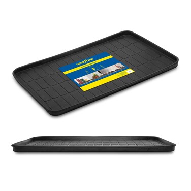 Goodyear - All Purpose Boot Mat for Entryway, Rubber Mats for Shoes, Boots, Pets, Garden and Paint - Indoor and Outdoor Use. 100 Percent Rubber - Size 16"x30