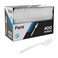 PAMI Medium-Weight Disposable Plastic Forks [400-Pack] - Bulk White Plastic Silverware For Parties, Weddings, Catering Food Stands, Takeaway Orders &amp; More- Sturdy Single-Use Partyware Forks