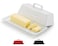 Butter Dish with Lid, by Kook, Butter Dish with Lid for Countertop, Ceramic, Butter Tray, Kitchen Butter Keeper, Butter Container, Butter Holder, Holds 1 Stick, Microwave and Dishwasher Safe, White