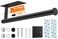 2nd Gen Paper Towel Holder Under Cabinet, [More Studry] Self Adhesive or Drilling Paper Towel Holder Wall Mount for Kitchen, RV, [Fit Mega PapAer Towel Roll] SUS304 Stainless Steel(Pack of 1, Black)