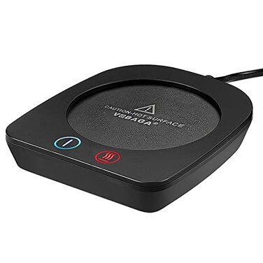 VOBAGA Mug Warmer&amp; Coffee Mug Warmer for Office Desk Use, Candle Warmer with Three Temperature Settings, Coffee Warmer Plate for Cocoa Tea Water Milk with Auto Shut Off After 4 Hours, for Ideal Gifts