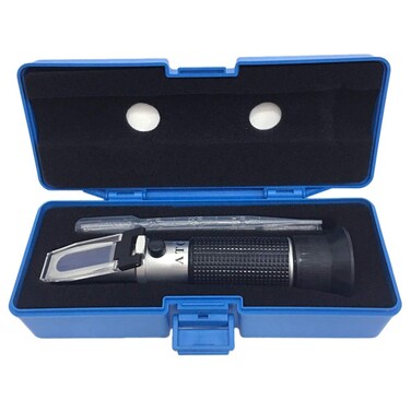 aichose Brix Refractometer with ATC, Dual Scale - Specific Gravity &amp; Brix, Hydrometer in Wine Making and Beer Brewing, Homebrew Kit