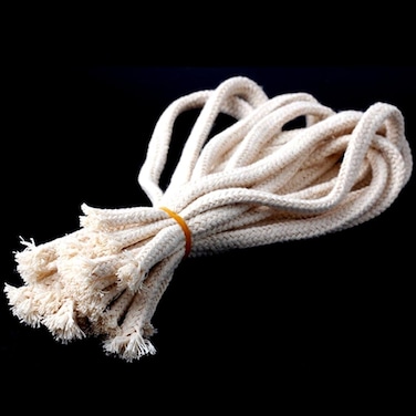 FQTANJU 20 Pcs 1.34 Feet(Length) 1/4"(Dia) Round Cotton Kerosene Oil Lamp Wicks Burner for Tiki Torches,Alcohol Candle Burner,Dietz Oil Lantern,Lampberger Kerosene Lamp