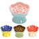 S&amp;Q's CERAMICS Raised Slow Feeder Cat Bowl, Ceramic Elevated and Titled Glass Cat Food Bowl Small Dogs Slow Feeder Bowl, Flower Shaped Cute Cat Bowl for Dry and Wet Food (Pink, 5.8")