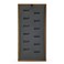 Oirlv Solid Wood Jewelry Display Tray 12 Slots Ring Holder Showcase Organizer(Grey)