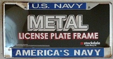 WinCraft Military Navy S23535 United States Navy License Plate Frame S/L Printed, Multicolor,