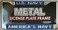 WinCraft Military Navy S23535 United States Navy License Plate Frame S/L Printed, Multicolor,