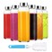 Luxfuel Clear Glass Bottles with Lids 18 oz, Reusable Glass Water Bottles with Stainless Steel Cap for Juicing,Refrigerator,100% Leak Proof, BPA Free, Glass Juice Bottles Set of 6