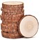 4.3-4.7 inch Unfinished Natural with Tree Bark Wood Slices 15 PCS Natural Round Discs Rustic Wood Slices for DIY Crafts, Table Base, Wedding Decoration,Coasters,Christmas Ornaments.