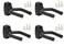 Top Stage 4-PACK Guitar Hangers Stands Hooks Holders Wall Mount