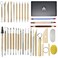 Augernis Pottery Sculpting Tools 32PCS Ceramic Clay Carving Tools Set for Beginners Expert Art Crafts Kid's After School Pottery Classes Club Children Students