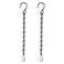 2 Pack Hanging Chain for Bird Feeders, Planters, Lanterns and Ornaments (9.5 Inch, Black)