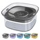 UPSKY 70oz Dog Water Bowl 2L No Spill Dog Bowl Large Capacity Spill Proof Slow Water Feeder, No Splash Dog Bowl Pet Water Dispenser Vehicle Carried Travel Slow Drinking Bowl for Messy Drinkers, Cats