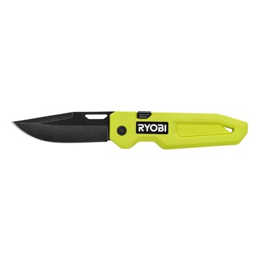 RYOBI Folding Pocket Knife One Handed Opening/closing, GREEN