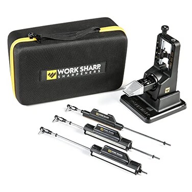 Work Sharp Precision Adjust Elite Knife Sharpener - Adjustable Knife Sharpening System - For Hunting, Serrated &amp; Kitchen Knives
