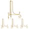 Tatuo 4 Packs Plate Stands for Display 6 Inch Plate Holder Display Stand, Iron Easel Picture Frame Holder, Decorative Photo Holder Stand for Home Decoration (Gold, 6 Inch)