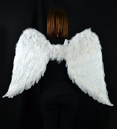 Touch of Nature 11008 Adult Angel Wing in White with Elastic Straps, 43 x 27 x 1 inches, 13.9 ounces